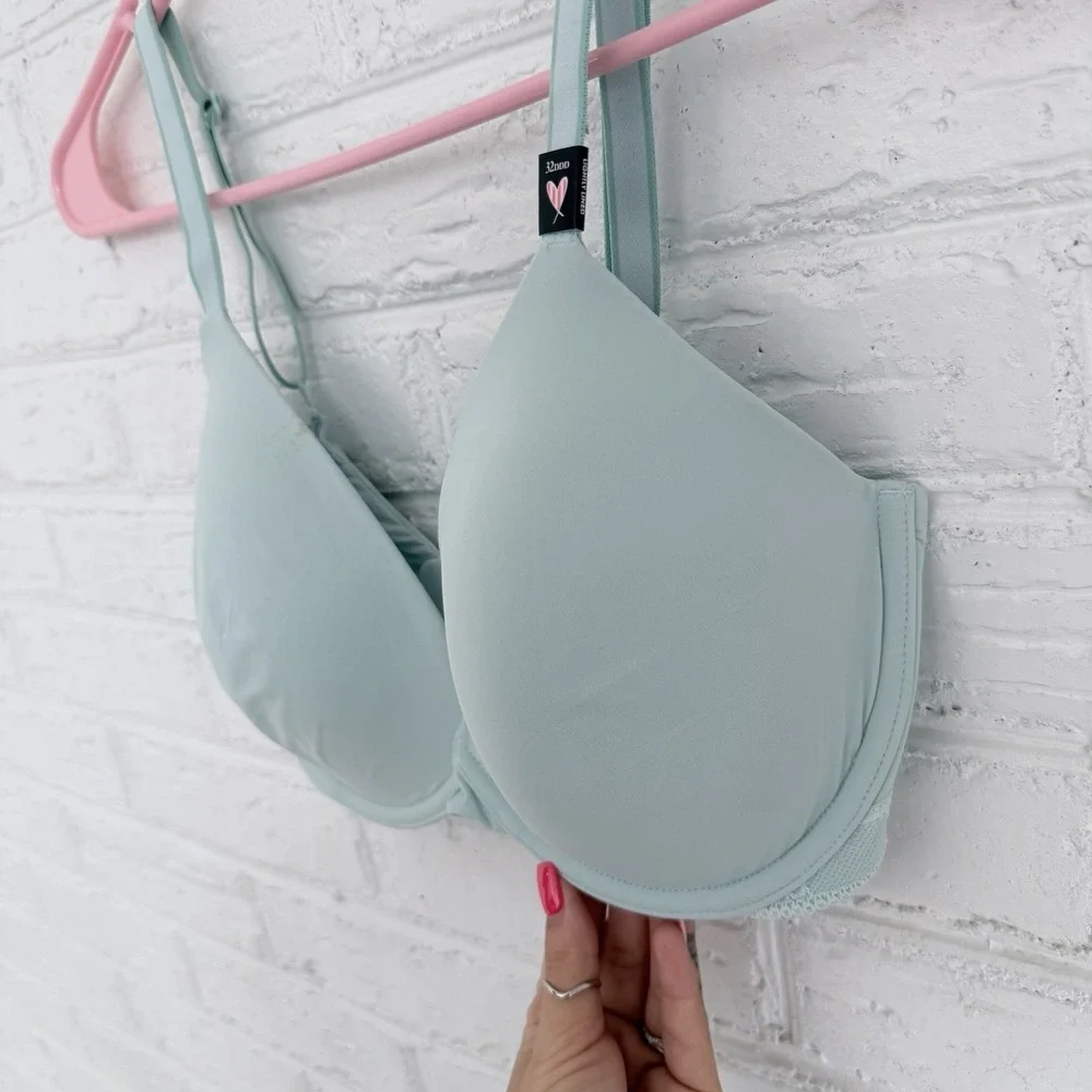 Victoria's Secret PINK Bra Women's 32DDD Lightly Lined Full‎ Coverage Smooth Blu
